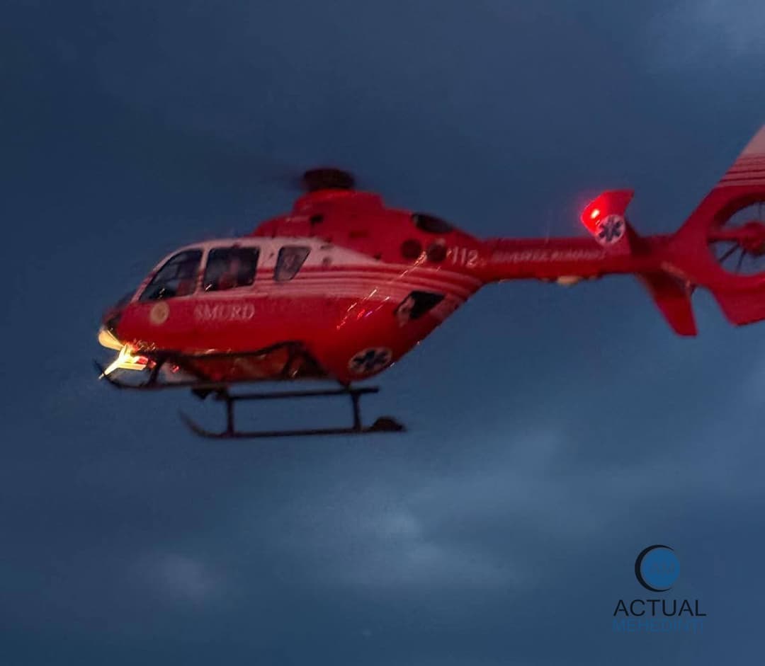 Pacient cu AVC, Salvat prin Curajul Echipajului SMURD pe Heliportul Severin