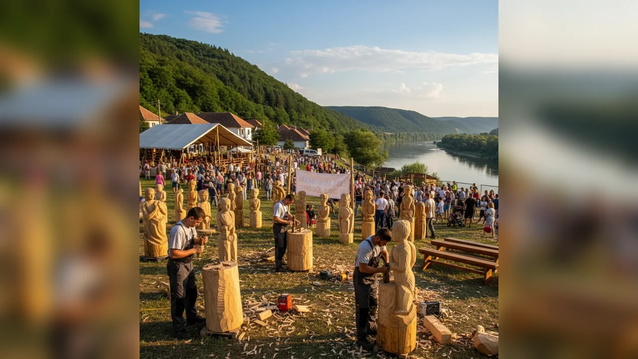 Eibenthal Fest 2026: simpozion de sculptură în lemn în Clisura Dunării