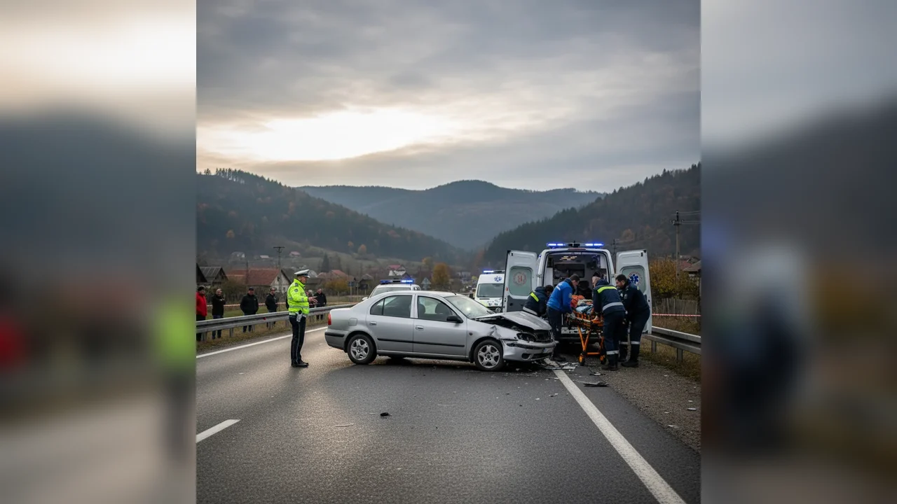 o persoană rănită transportată la spital