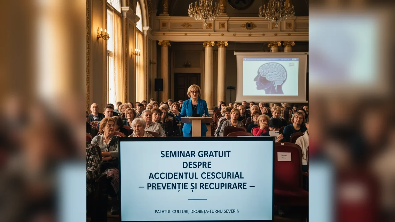 Seminar gratuit despre accidentul vascular cerebral la Drobeta-Turnu Severin, anunțat pentru 24 ianuarie