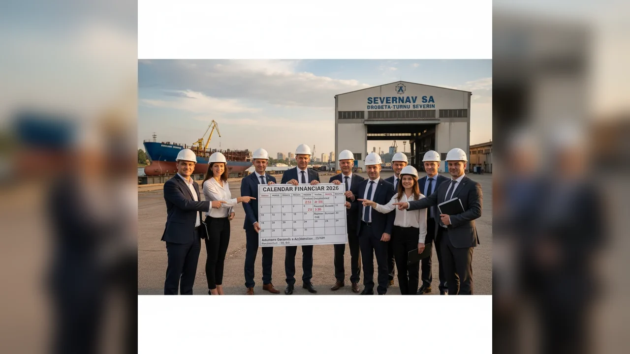 Severnav SA din Drobeta‑Turnu Severin anunță calendarul financiar pentru anul 2026