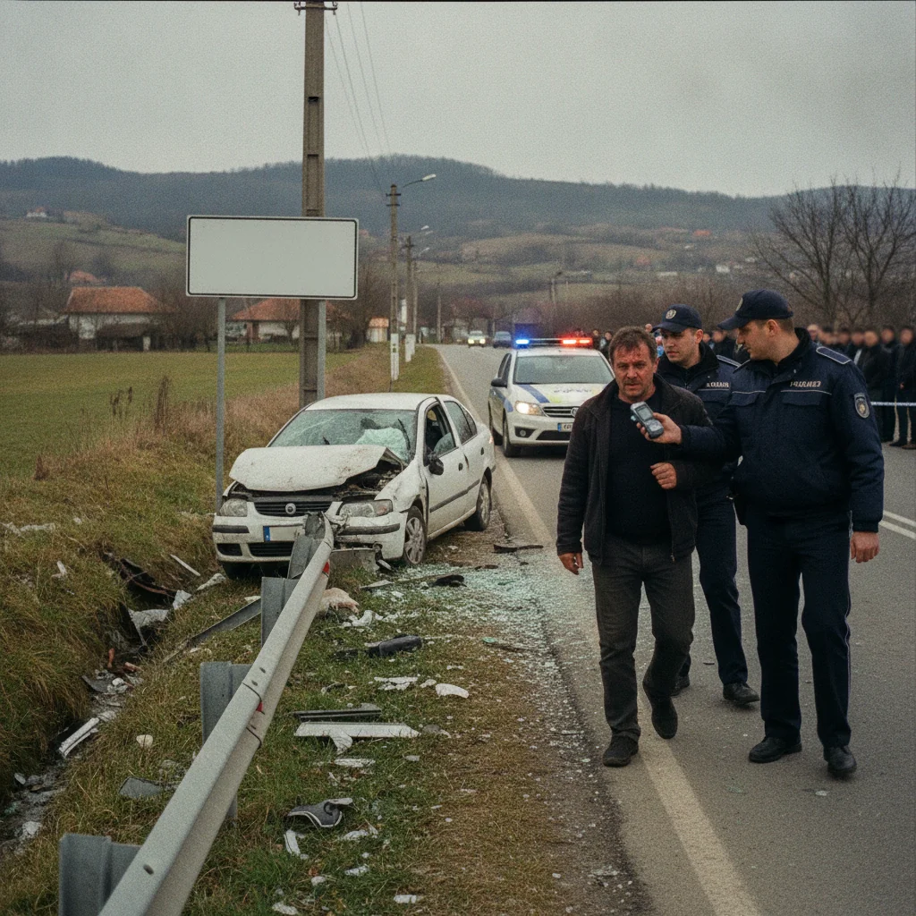 Vânju Mare, str. Republicii: accident cu alcoolemie 0,91 mg/l